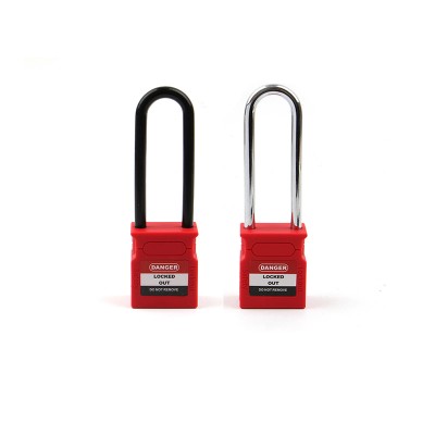 ManHua 76mm C76P Keyed Alike Padlock For Ralay Switch Anti-touch Insulation shackles Safety Lockout