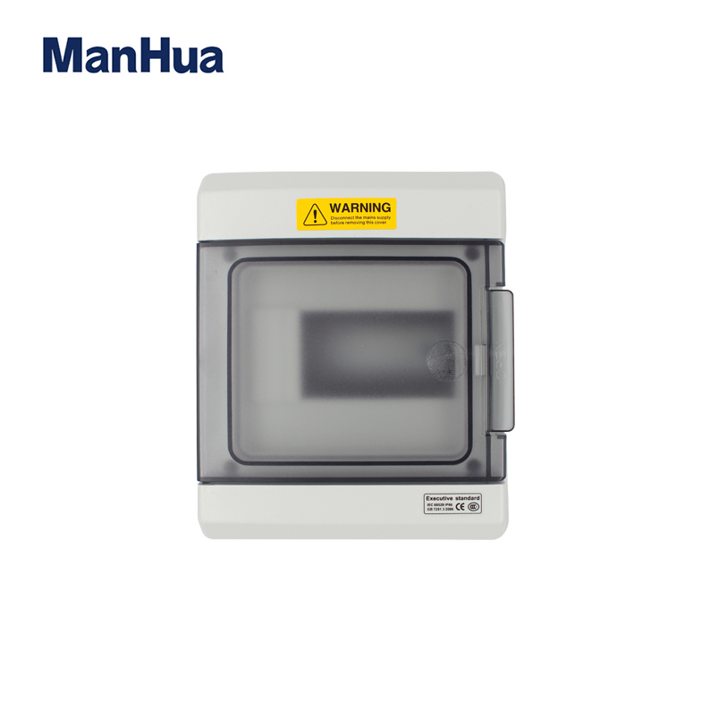 Manhua MH8 Outdoor 6 Circuit Waterproof Distribution Box Circuit Breaker Plastic Household Wiring Lighting Distribution Box