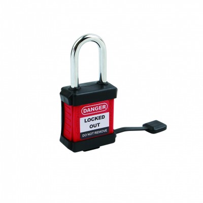 38mm P38S Keyed Alike Semi-dustproof Cover Padlock For Ralay Switch Anti-touch Steel shackle Safety Lockout